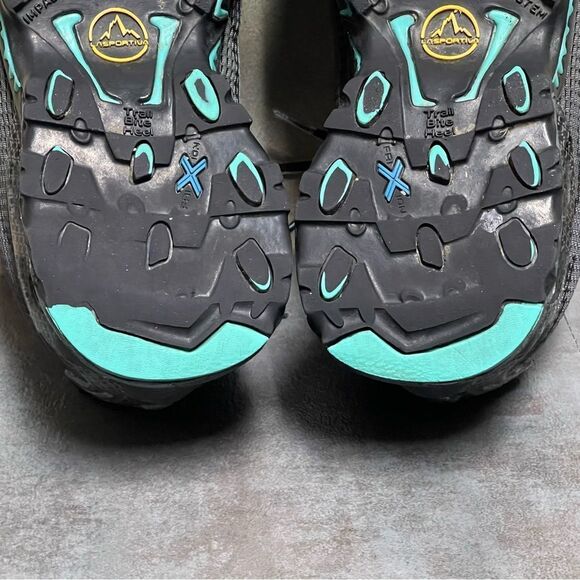 La Sportiva Wildcat 2.0 GTX Women's Running Shoes Charcoal/Aqua Size 7.5+ - Picture 16 of 16